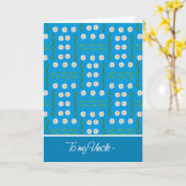 Daisies April Geburtstagskarte für Onkel Karte (Gelbe Blume)