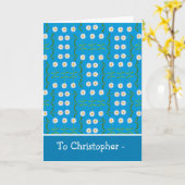 Daisies April Geburtstagskarte zur Personalisierun Karte (Gelbe Blume)