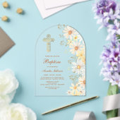 Daisies Arch Baptisse Acryleinladungen (Insitu (Hochzeit))