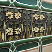 Daisies Art Deco Florale Wand Deco, Deco dekoriert Fliese