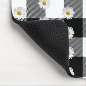 Daisies auf Buffalo Kariert Mouse Pad Mousepad (Ecke)