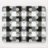 Daisies auf Buffalo Kariert Mouse Pad Mousepad (Vorne)