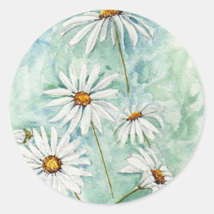 "Daisies"-Aufkleber Runder Aufkleber