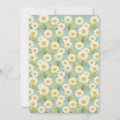 Daisies Baby Shower Einladung (Rückseite)