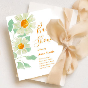 Daisies Baby Shower Einladung