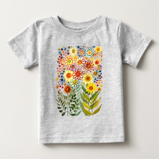 Daisies Baby T-shirt (Vorderseite)