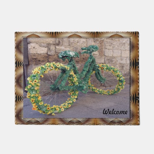 Daisies Bicycle Doormat Fußmatte (Vorderseite)