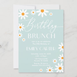 Daisies Birthday Brunch Party Invitation Einladung