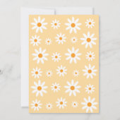 Daisies Birthday Party spring Invitation Einladung (Rückseite)