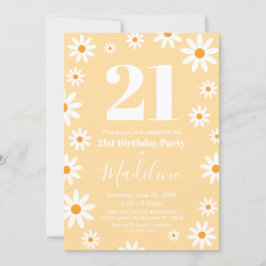 Daisies Birthday Party spring Invitation Einladung