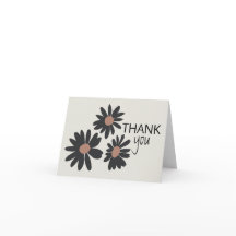 Daisies Black Pink Floral Pattern