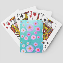 Daisies Blue Playing Cards Spielkarten