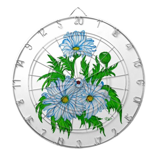 Daisies Blume Dartscheibe (vorne)