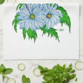 Daisies Blume Geschirrtuch (Gefaltet)
