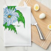 Daisies Blume Geschirrtuch (Viertel Falte)