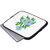 Daisies Blume Laptopschutzhülle (Vorne Knopf)
