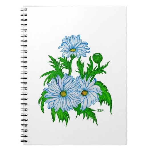 Daisies Blume Notizblock (Vorderseite)