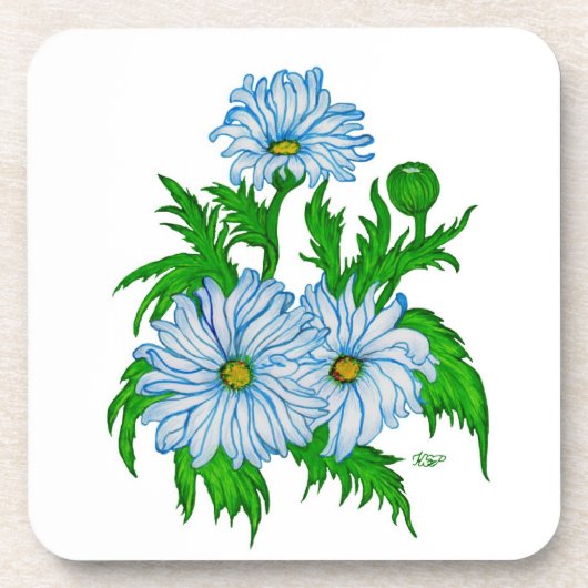 Daisies Blume Untersetzer (Vorderseite)