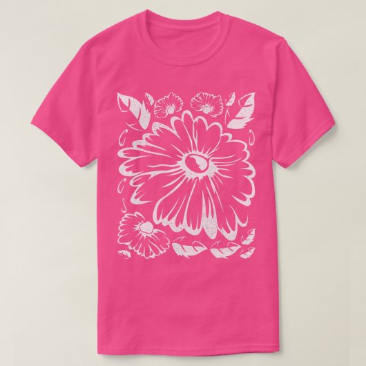 Daisies Botanical Nature Gardener Floral Daisy Flo T-Shirt (Design vorne)