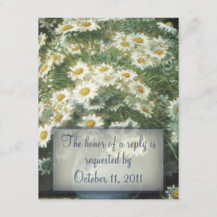 Daisies Bouquet Wedding RSVP Antwortkarte Karte