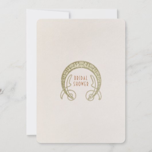 Daisies Bridal Shower Einladungen Art Nouveau Deko (Rückseite)