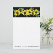 Daisies Briefpapier (Stehend Vorderseite)
