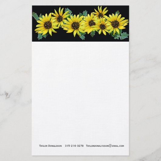Daisies Briefpapier (Vorderseite)