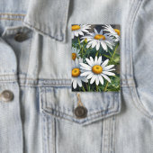 Daisies Bunch Blume Elegante Wasserfarbe Button (Insitu)