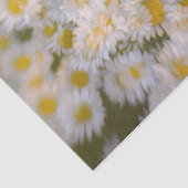 Daisies Bunch White Print Floral Decoupage Seidenpapier (Ausschnitt)