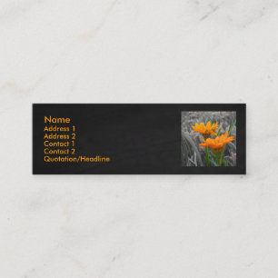 Daisies Business Card Mini Visitenkarte