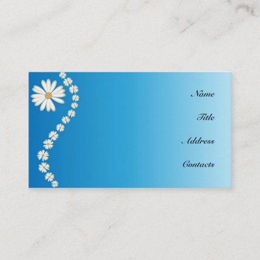 Daisies Business Card Visitenkarte (Vorderseite)