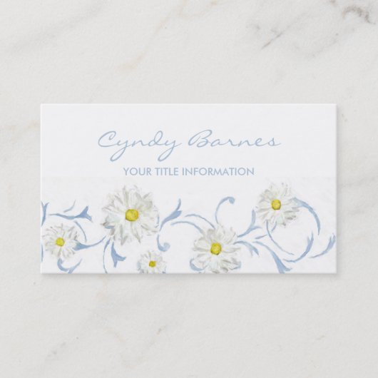 Daisies Business Card Visitenkarte (Vorderseite)