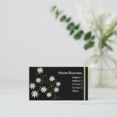 Daisies Business Card Visitenkarte (Stehend Vorderseite)