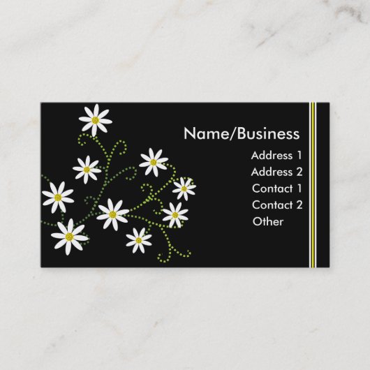 Daisies Business Card Visitenkarte (Vorderseite)