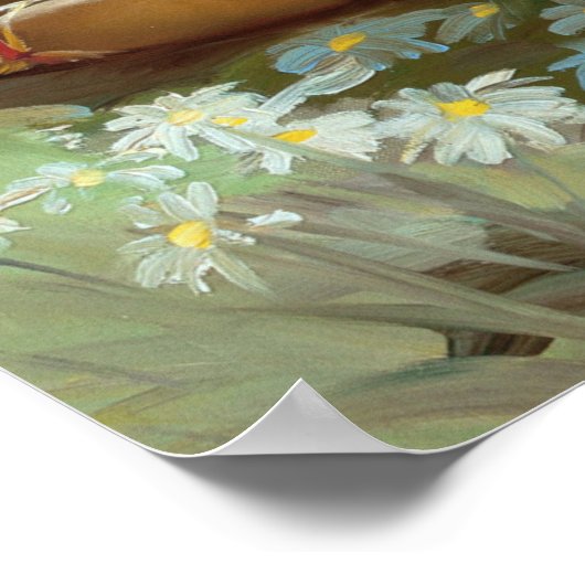 Daisies Button Up Poster (Ecke)