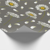 Daisies chic pattern geschenkpapier (Ecke)