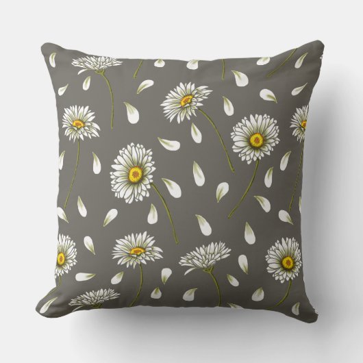 Daisies chic pattern kissen (Vorderseite)