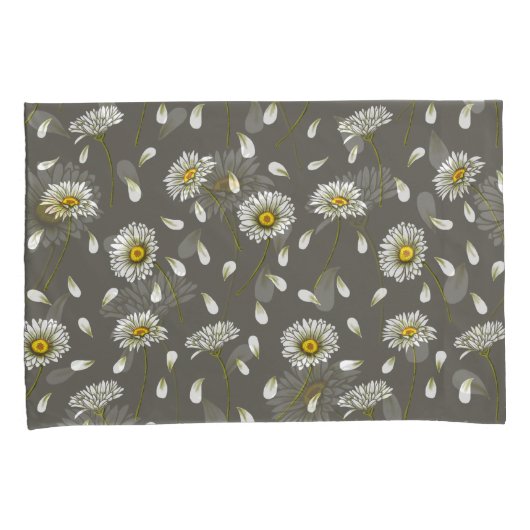 Daisies chic pattern kissenbezug (Vorderseite-Rechts)