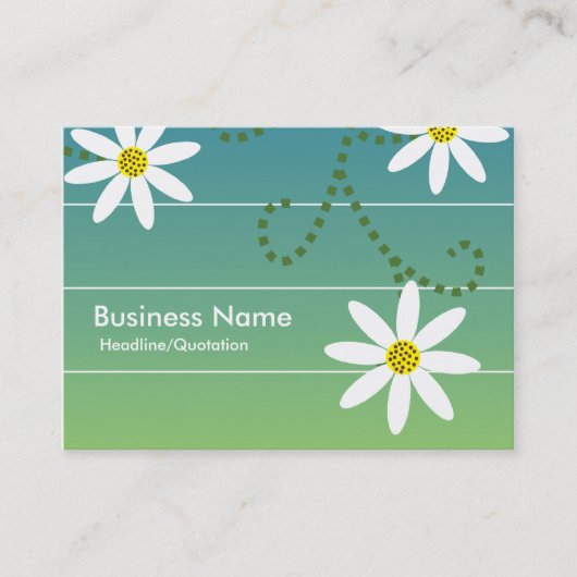 Daisies Chubby Business Cards Visitenkarte (Vorderseite)