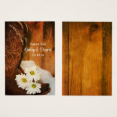 Daisies Cowboy Boots Western Gastgeschenk Hochzeit (Vorne & Hinten)