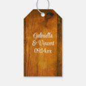 Daisies Cowboy Boots Western Gastgeschenk Hochzeit Geschenkanhänger (Rückseite)