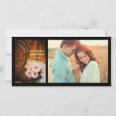 Daisies Cowboy Boots Western Wedding Save the Date (Vorderseite)