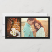Daisies Cowboy Boots Western Wedding Save the Date (Vorderseite)