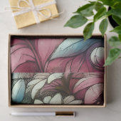 Daisies Daisy Pink White Blauer Dekoupage Seidenpapier (Geschenk)