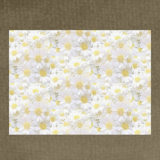 Daisies Decoupage Tissue Paper Seidenpapier