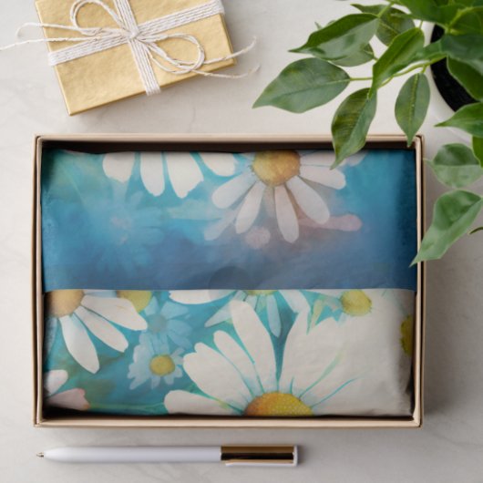 DAISIES-Dekodiepapier Seidenpapier (Geschenk)