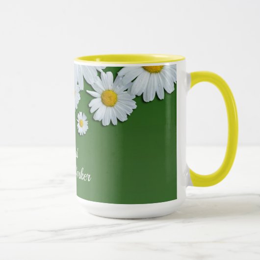 Daisies Design, Rentner Sozialarbeiter Tasse (Rechts)