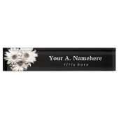 Daisies Desk Namplate Namensplakette (Vorderseite)
