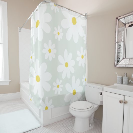 Daisies Duschvorhang (Beispiel)