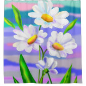 Daisies Duschvorhang Daisy Blume (Vorderseite)